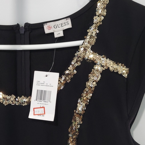 Women's Guess black bress size L/G - Picture 4 of 8